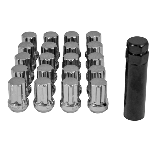 RW Spline Wheel Nut 14x1.5 (Chrome)