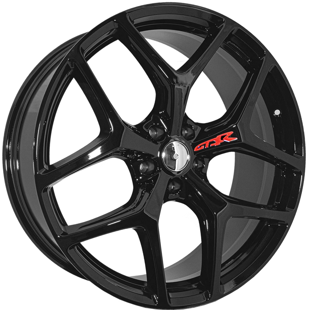 GEN-F2 GTSR SV Panorama 22 inch Gloss Black REPLICA Wheel & Tyre Package