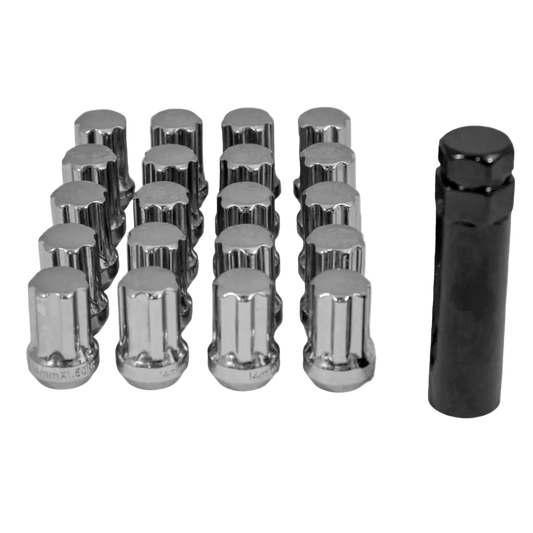 RW Spline Wheel Nut 12x1.5 (Chrome) Wheel Lug Nuts
