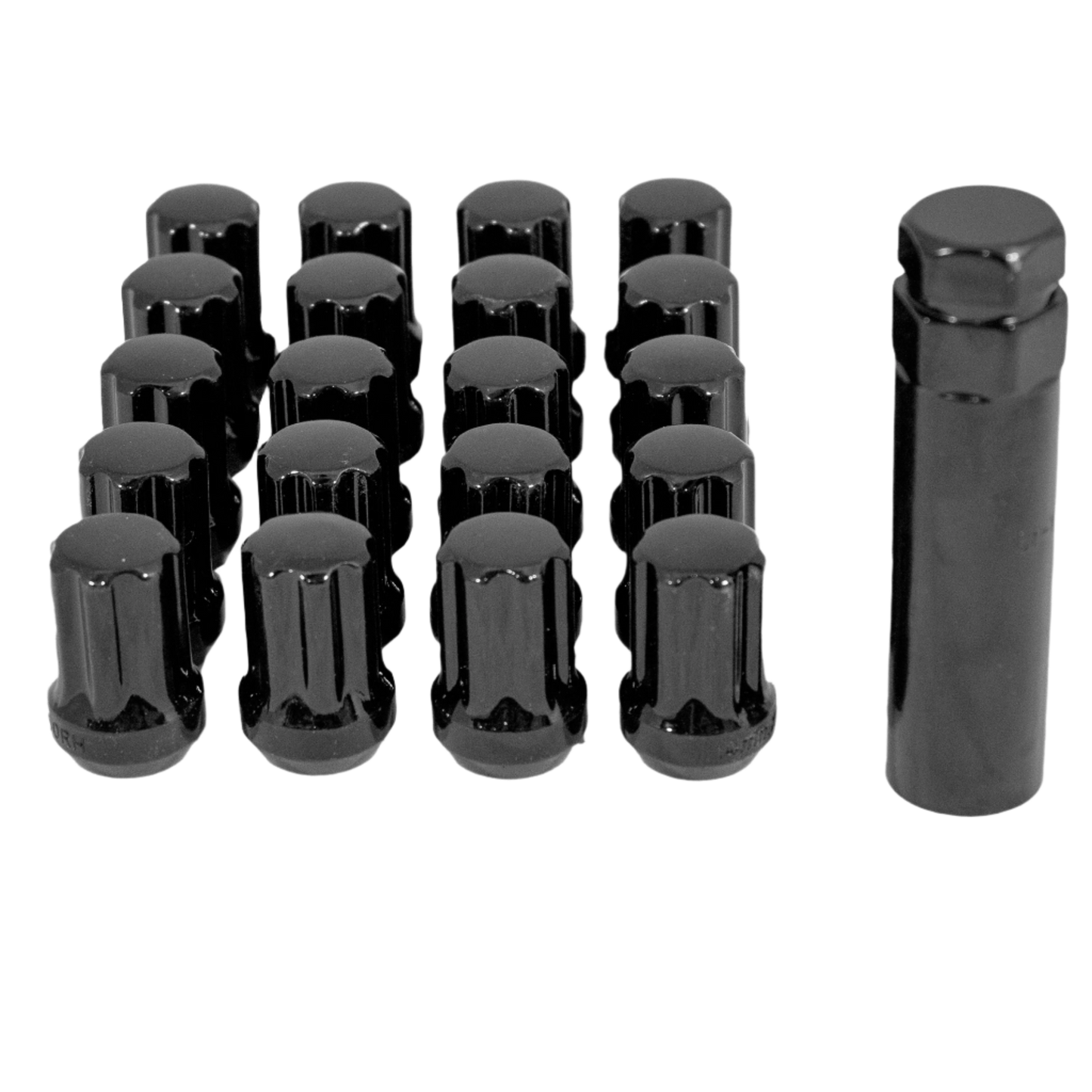 RW Spline Wheel Nut 14x1.5 (Black)