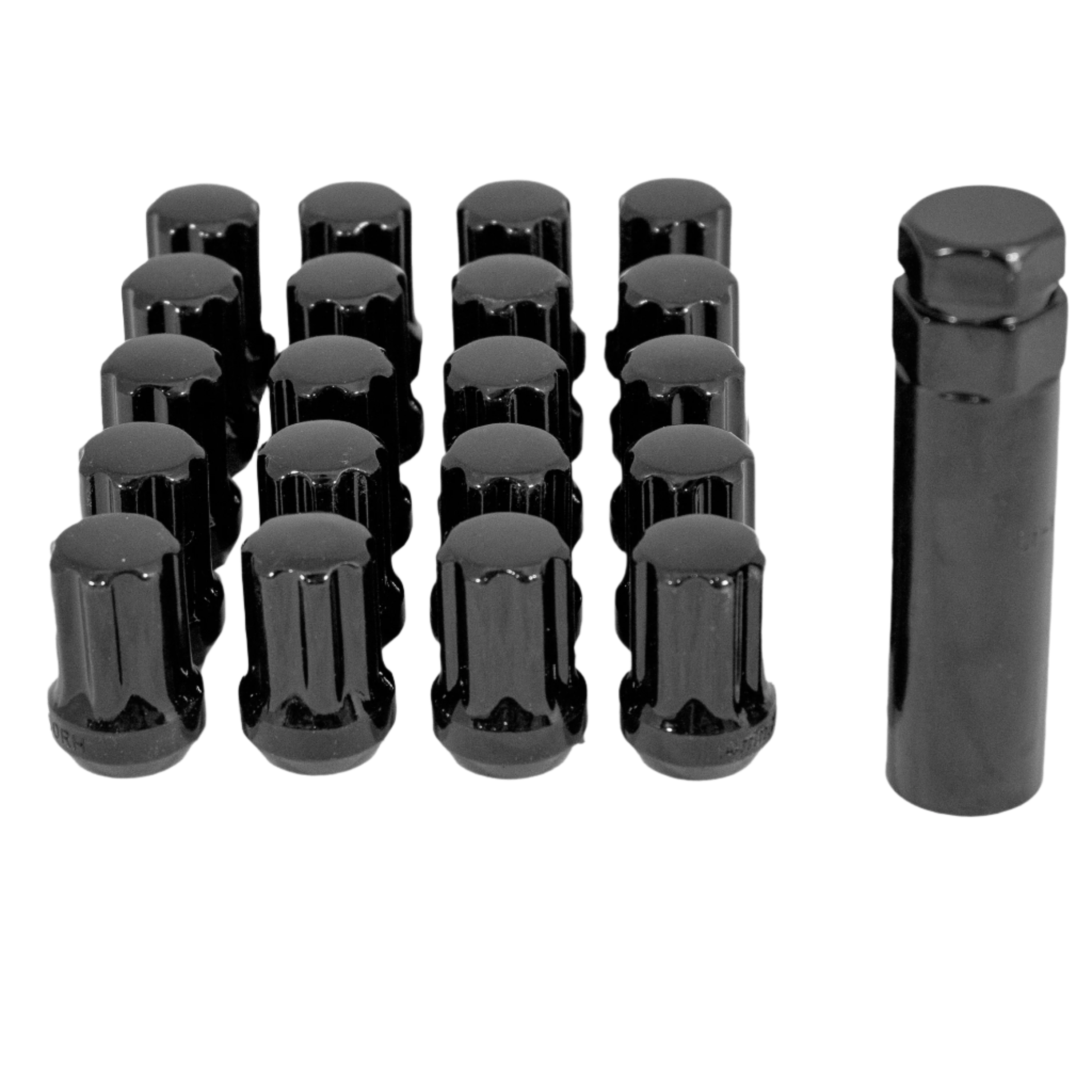 RW Spline Wheel Nut 14x1.5 (Black)