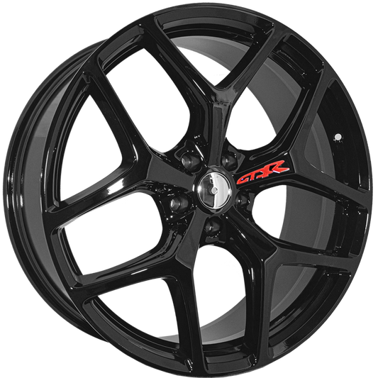 GEN-F2 GTSR SV Panorama 22 inch Gloss Black REPLICA Wheel & Tyre Package