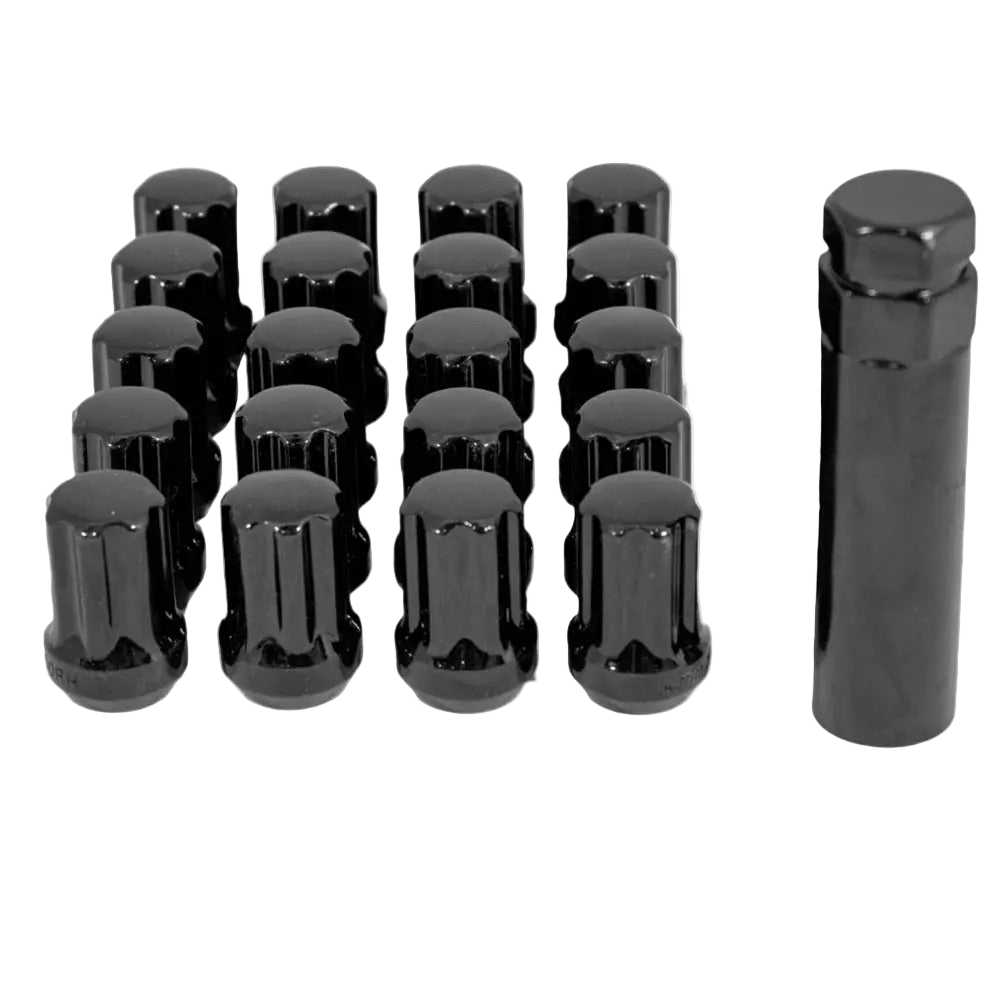 RW Spline Wheel Nut 12x1.5 (Black) Wheel Lug Nuts